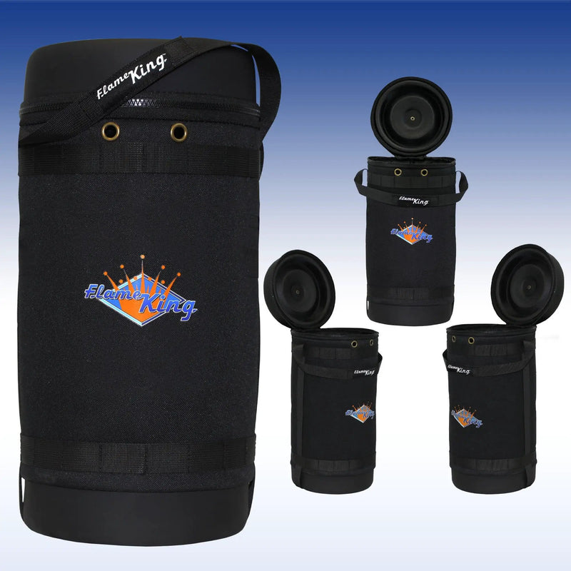 Flame King Propane Gas Hauler for 10lb Propane Tank Insulated Protective Carry Case by Flame King Products