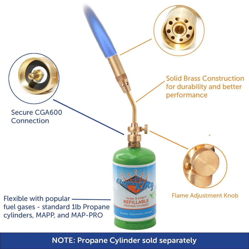 Flame King Propane Gas Pencil Torch Large Flame by Flame King Products
