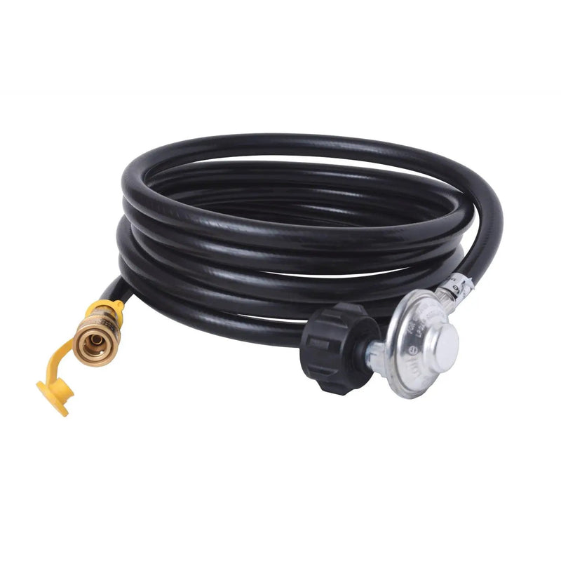 Flame King Propane Regulator Hose with Quick Connect - 12 feet by Flame King Products
