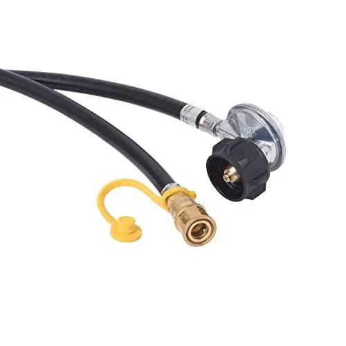 Flame King Propane Regulator Hose with Quick Connect – 8 feet by Flame King Products