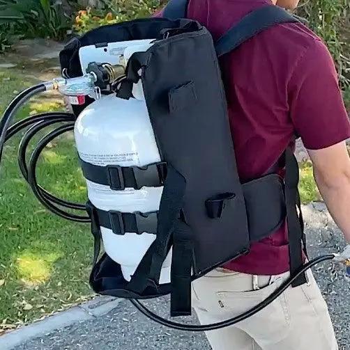 Flame King Propane Tank Backpack Carrier for 5lb or 10lb Cylinder For Weed Burner Torch by Flame King Products