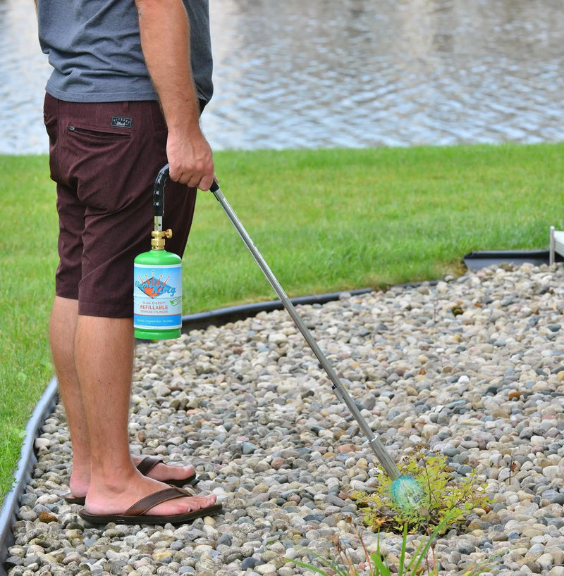 Flame King Propane Torch Weed Burner with Integrated Lighter by Flame King Products