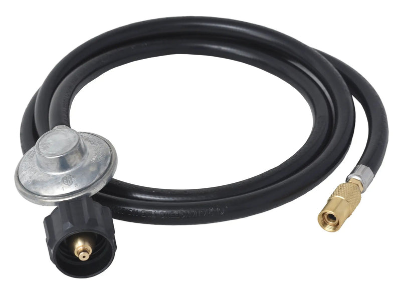 Flame King Regulator Hose Adapter Connect to 20Lb Tank for 17 and 22 inch Tabletop Grill Griddle, 6 Feet by Flame King Products
