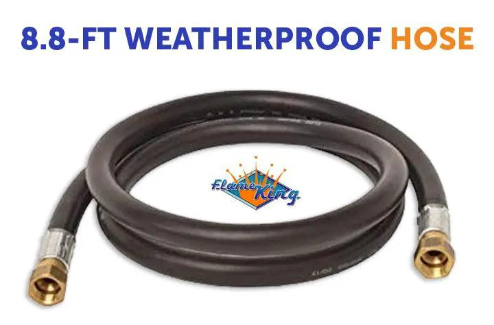 Flame King Thermo Rubber RV Slide Out Hose Assembly, 106 Inch, 3/8 Inch ID, Female to Female, 106 inches by Flame King Products