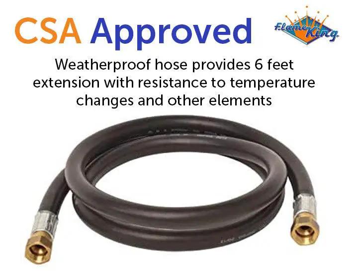 Flame King Thermo Rubber RV Slide Out Hose Assembly, 106 Inch, 3/8 Inch ID, Female to Female, 106 inches by Flame King Products