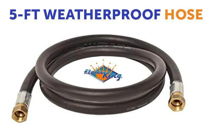 Flame King Thermo Rubber RV Slide Out Hose Assembly, 60 Inch, 3/8 Inch ID, Female to Female by Flame King Products