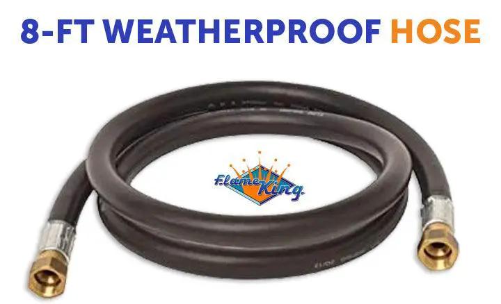 Flame King Thermo Rubber RV Slide Out Hose Assembly, 96 Inch, 3/8 Inch ID, Female to Female by Flame King Products