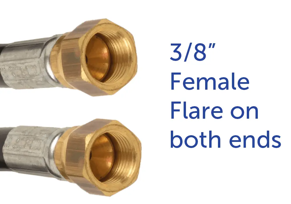 Flame King Thermo Rubber RV Slide Out Hose Assembly, 96 Inch, 3/8 Inch ID, Female to Female by Flame King Products