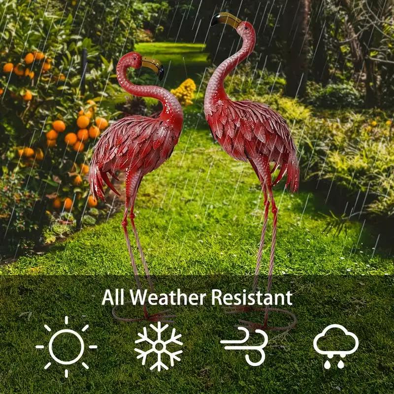 Flamingo Garden Statue by House Of Avana
