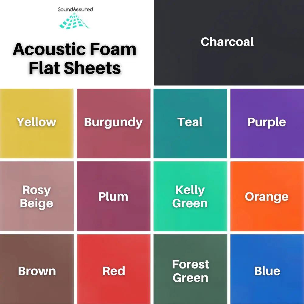 Flat Acoustic Foam Sheets