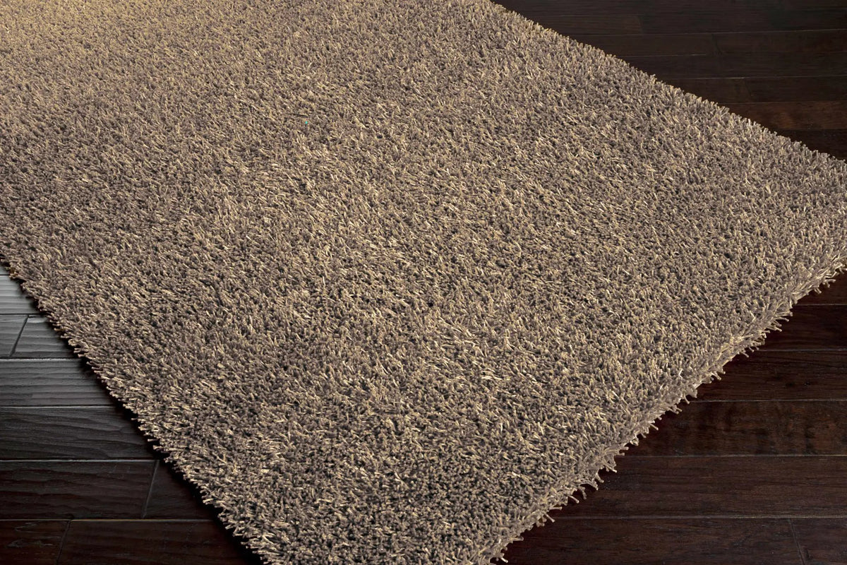 Browder Solid Brown Shag Rug - Clearance, photo 2 of 8