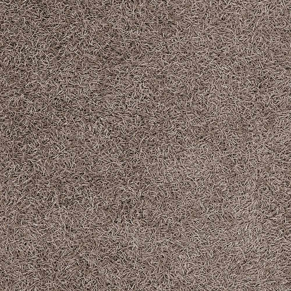 Browder Solid Brown Shag Rug - Clearance, sample swatch