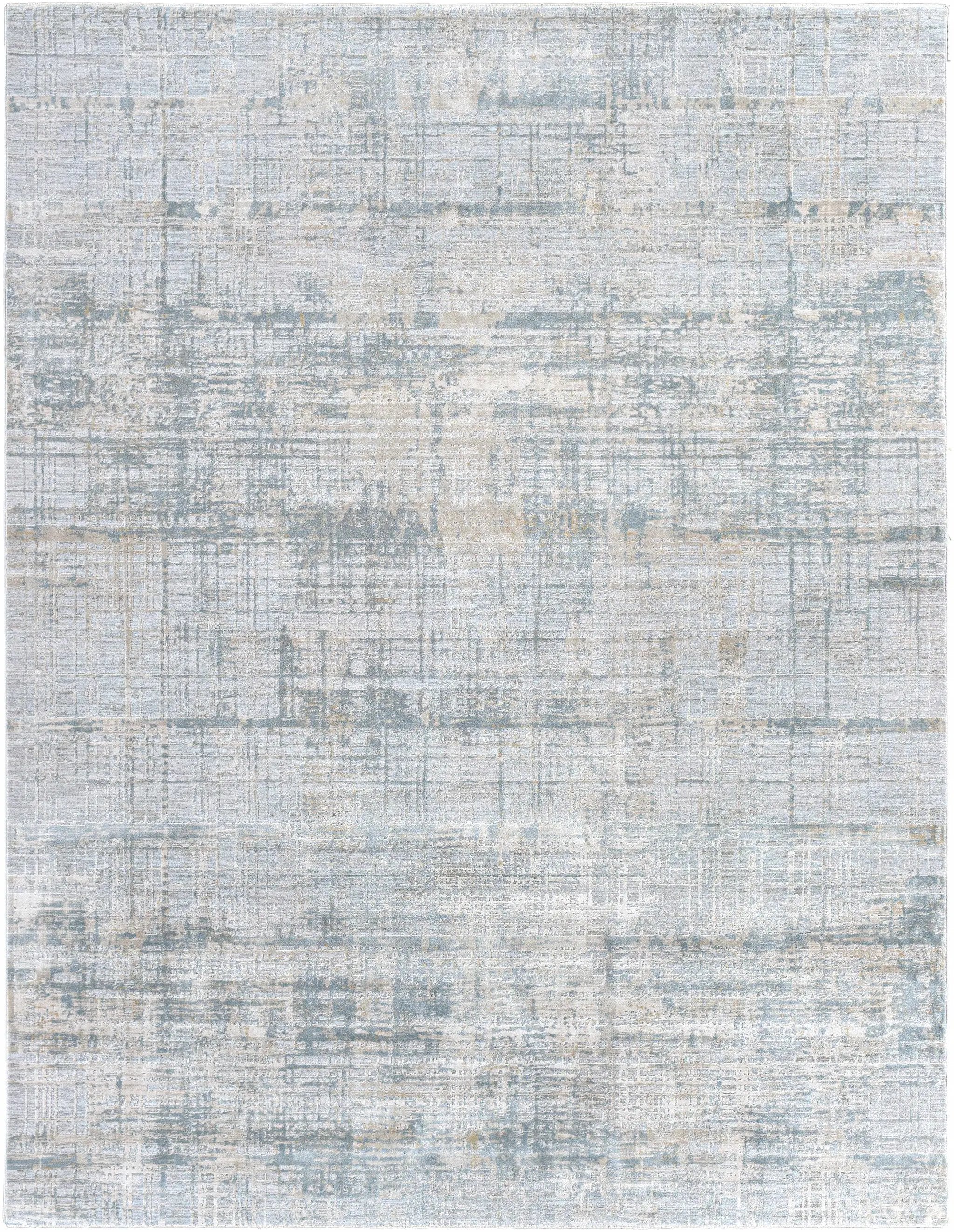 Fallin Gray Thick Luxe Abstract Striped Rug by Boutique Rugs