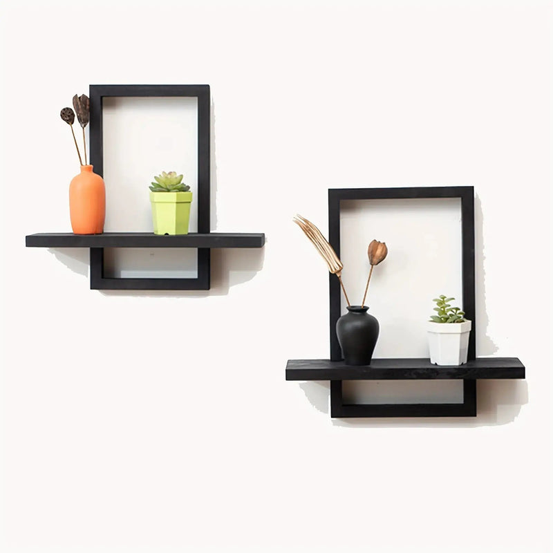Floating Shelves - Rustic Wooden 2pcs by House Of Avana