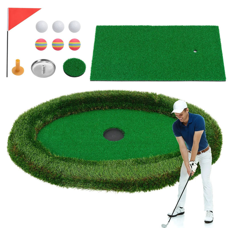 Floating Golf Green Oval Floating Chipping for Pool by DirectDeals