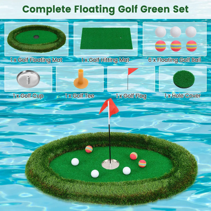 Floating Golf Green Oval Floating Chipping for Pool by DirectDeals