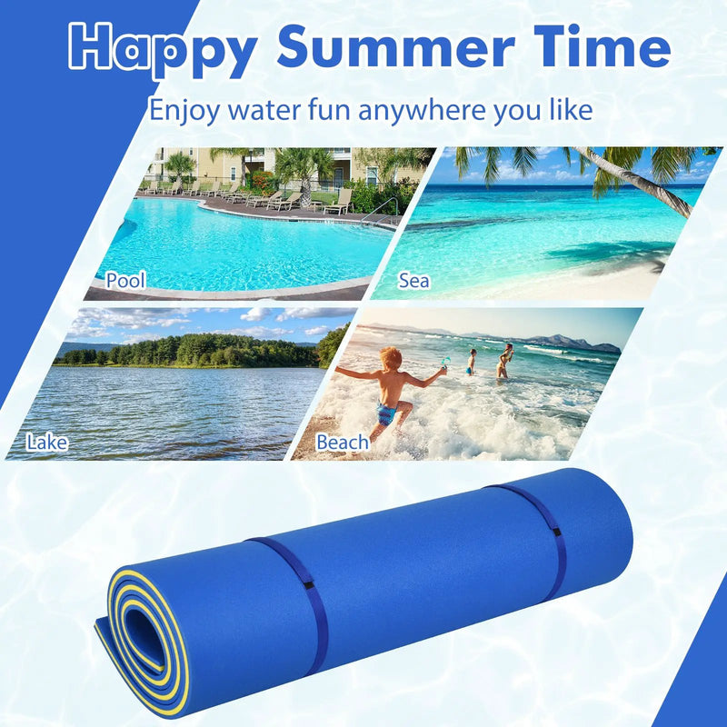 9' x 6' 3 Layer Floating Water Pad Foam Mat by DirectDeals