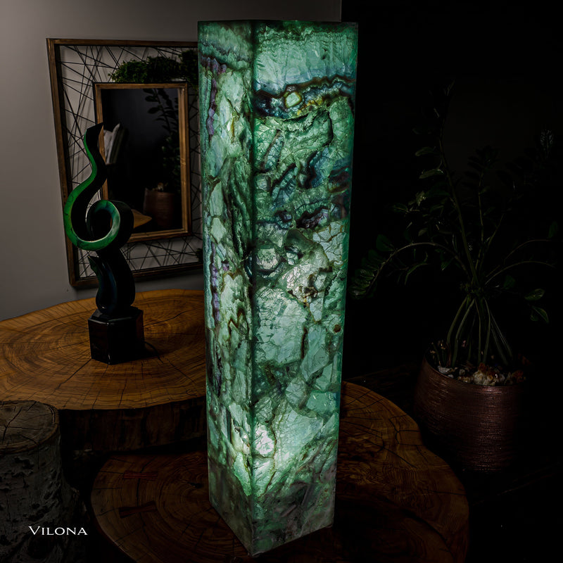 Fluorite Floor Lamp - Small - 39.5"H x 7.75"W - Square - (10/19), photo 9 of 12