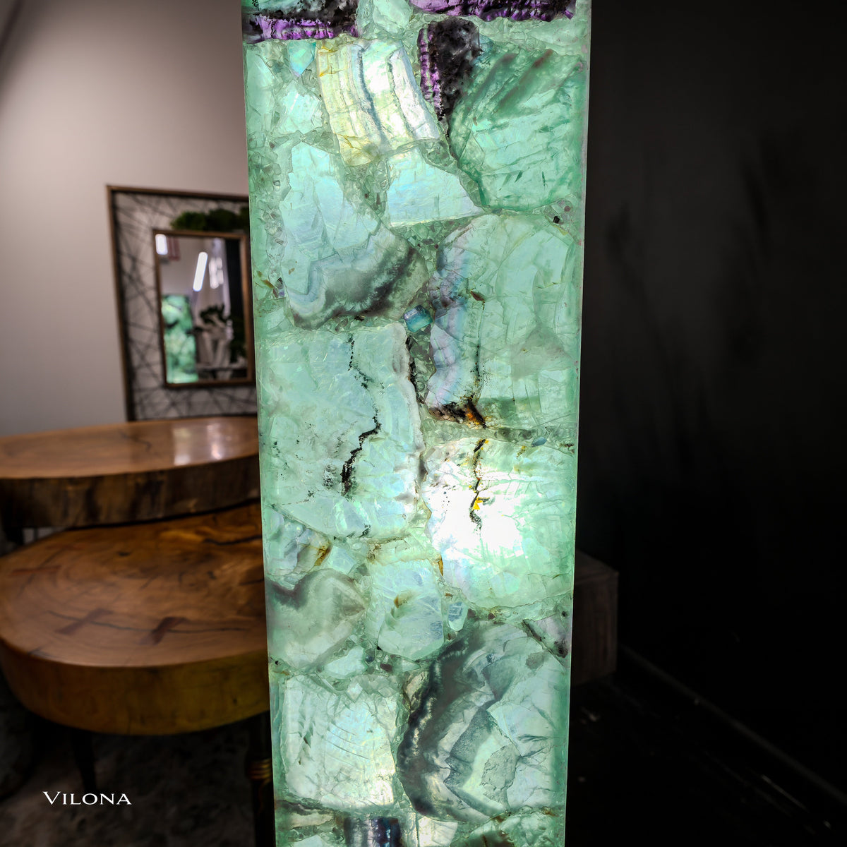 Fluorite Floor Lamp - Medium - 47"H x 8"W - Square (13/19), photo 6 of 13