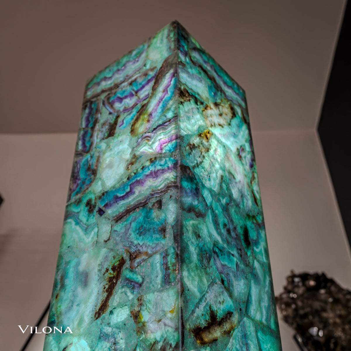 Fluorite Floor Lamp - Medium - 47.5"H x 10"W - Square - 2/19, photo 16 of 18
