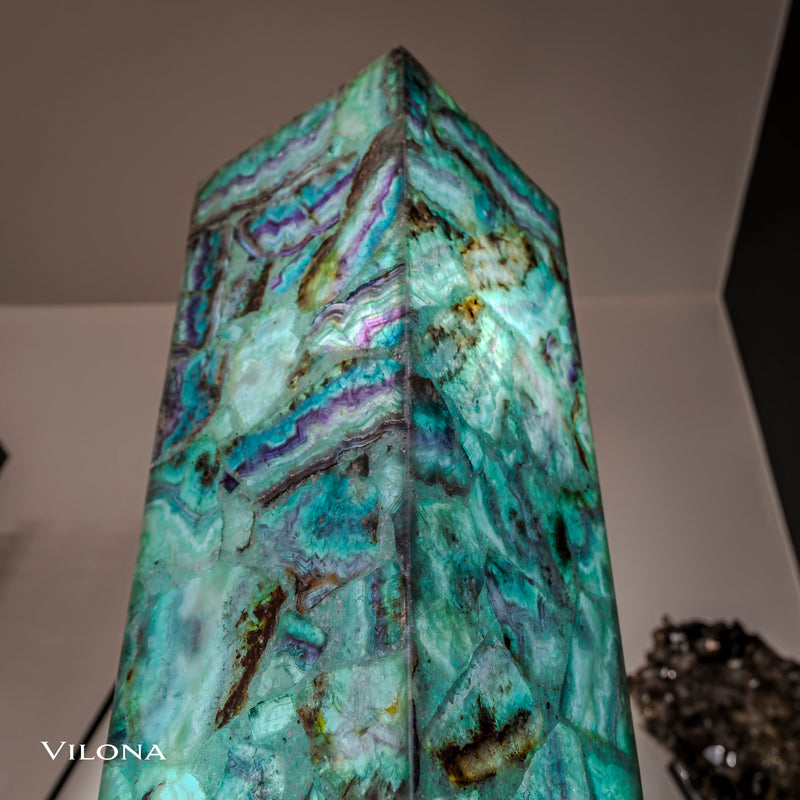 Fluorite Floor Lamp - Medium - 47.5"H x 10"W - Square - 2/19, photo 16 of 18