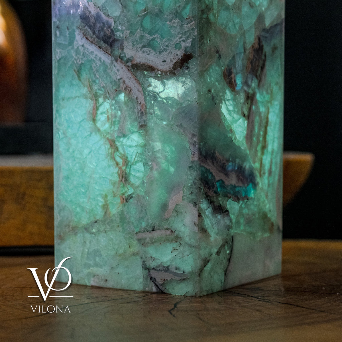 Fluorite Floor Lamp - Medium - 43.5"H x 8"W - Square - #6, photo 6 of 11