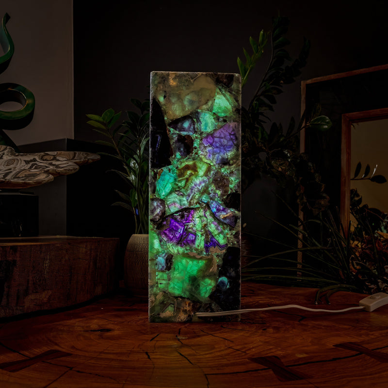 Fluorite Crystal Table Lamp #2 (Small Size), photo 5 of 9