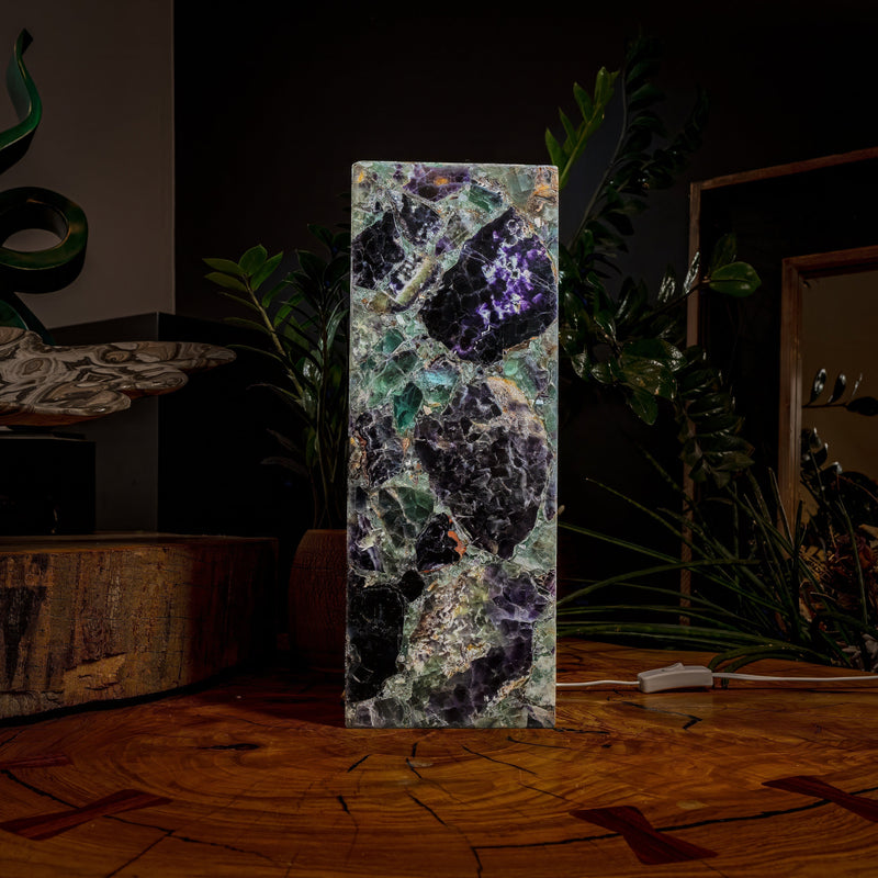 Fluorite Crystal Table Lamp #2 (Small Size), photo 7 of 9