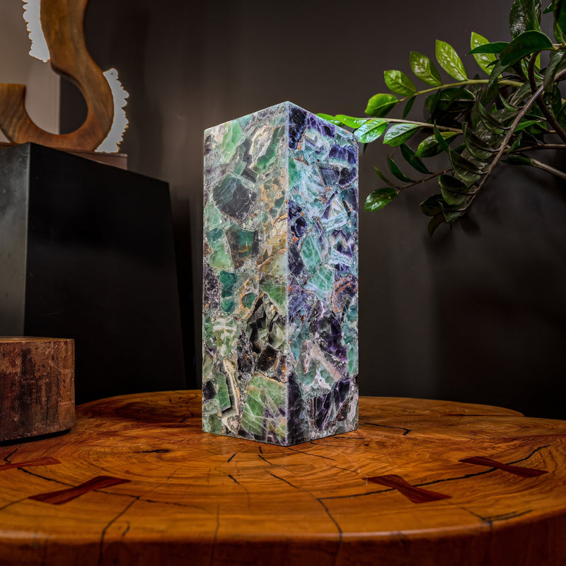 Fluorite Crystal Table Lamp #3 (Small Size), photo 2 of 8