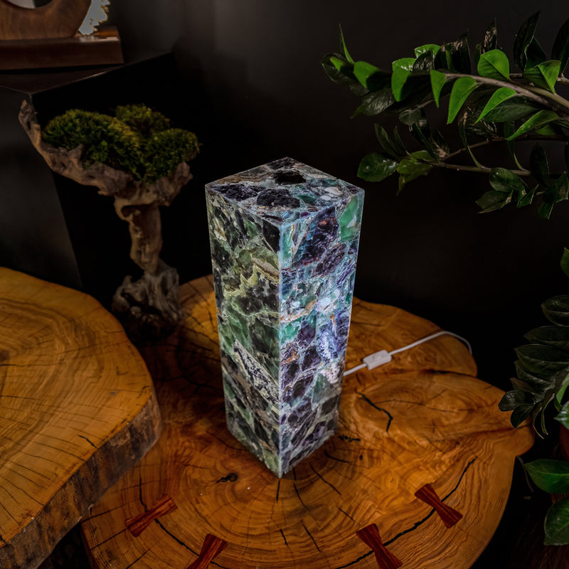 Fluorite Crystal Table Lamp #7 (Small Size), photo 9 of 9