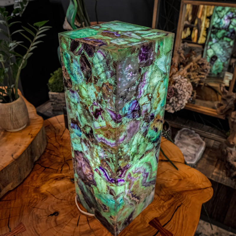 Fluorite Crystal Table Lamp (Medium Size) #1, photo 11 of 14