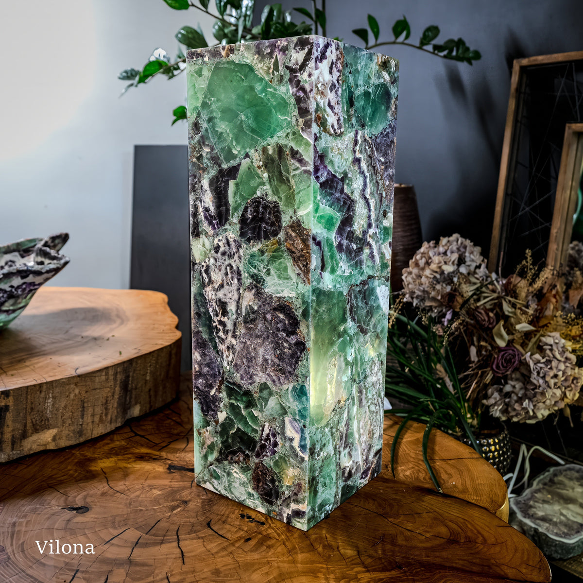 Fluorite Crystal Table Lamp (Medium Size) #2, photo 13 of 13