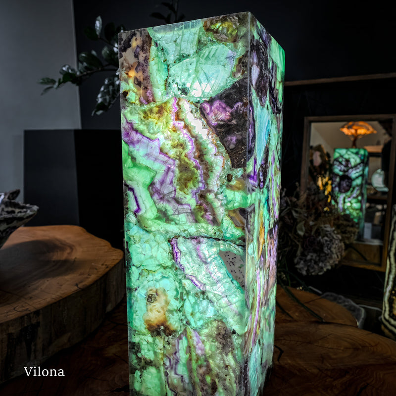 Fluorite Crystal Table Lamp (Medium Size) #2, photo 10 of 13