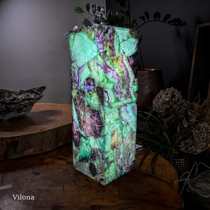 Fluorite Crystal Table Lamp (Medium Size) #2, photo 2 of 13