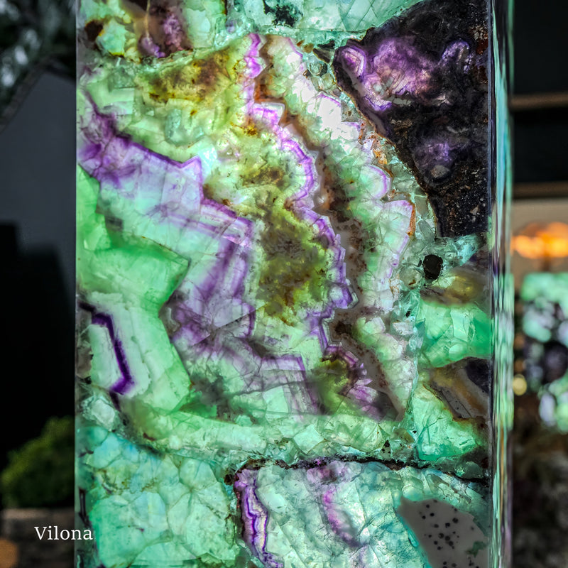 Fluorite Crystal Table Lamp (Medium Size) #2, photo 6 of 13