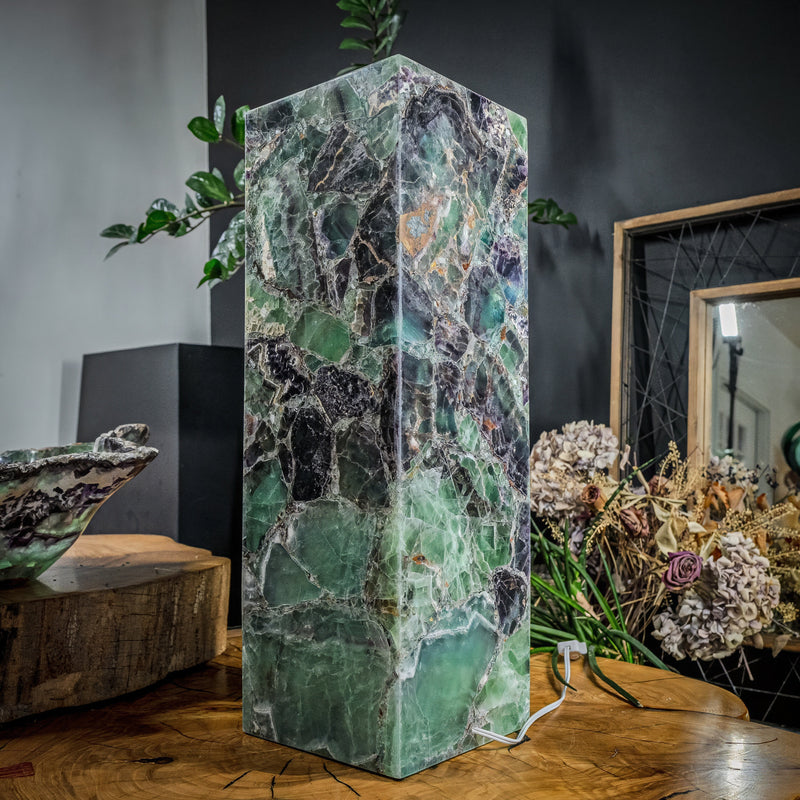 Fluorite Crystal Table Lamp (Medium Size) #3, photo 13 of 15