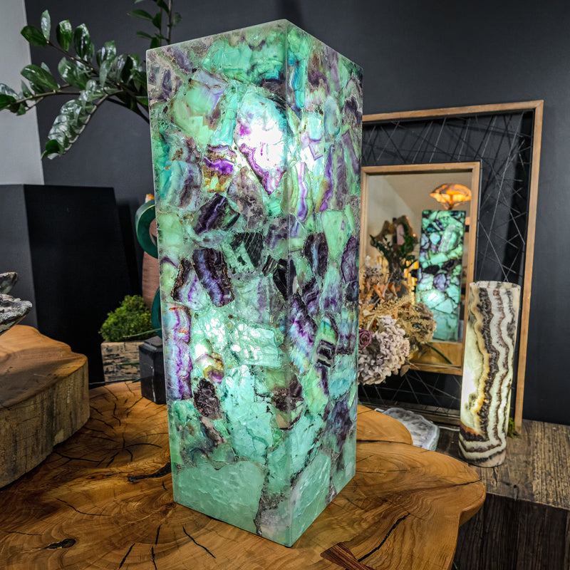 Fluorite Crystal Table Lamp (Medium Size) #3, photo 11 of 15