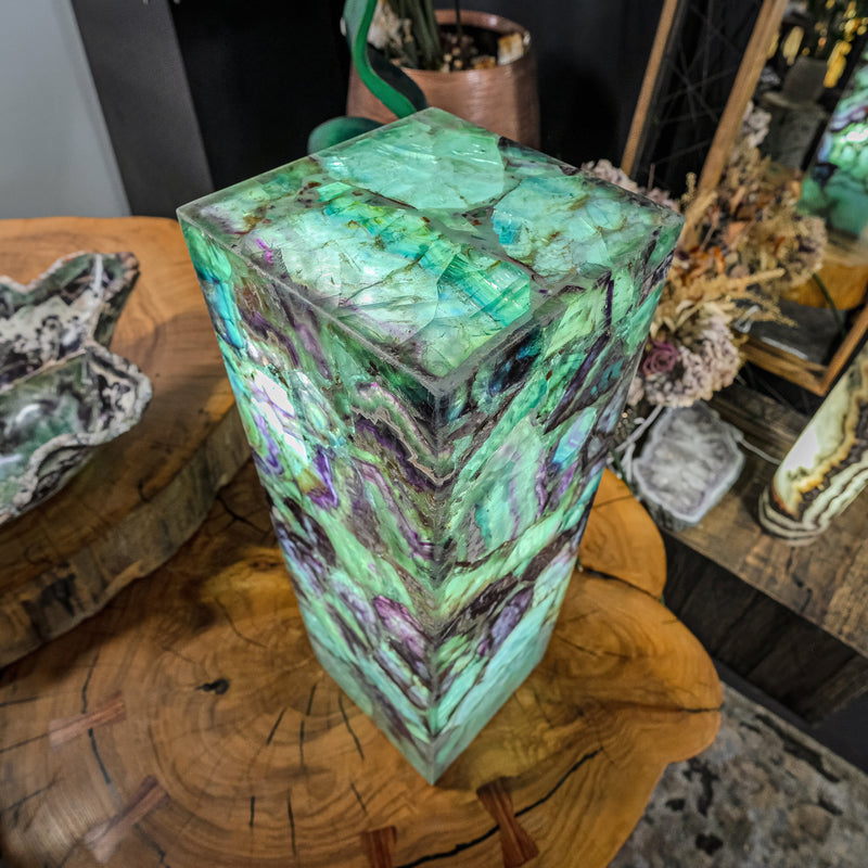 Fluorite Crystal Table Lamp (Medium Size) #3, photo 3 of 15