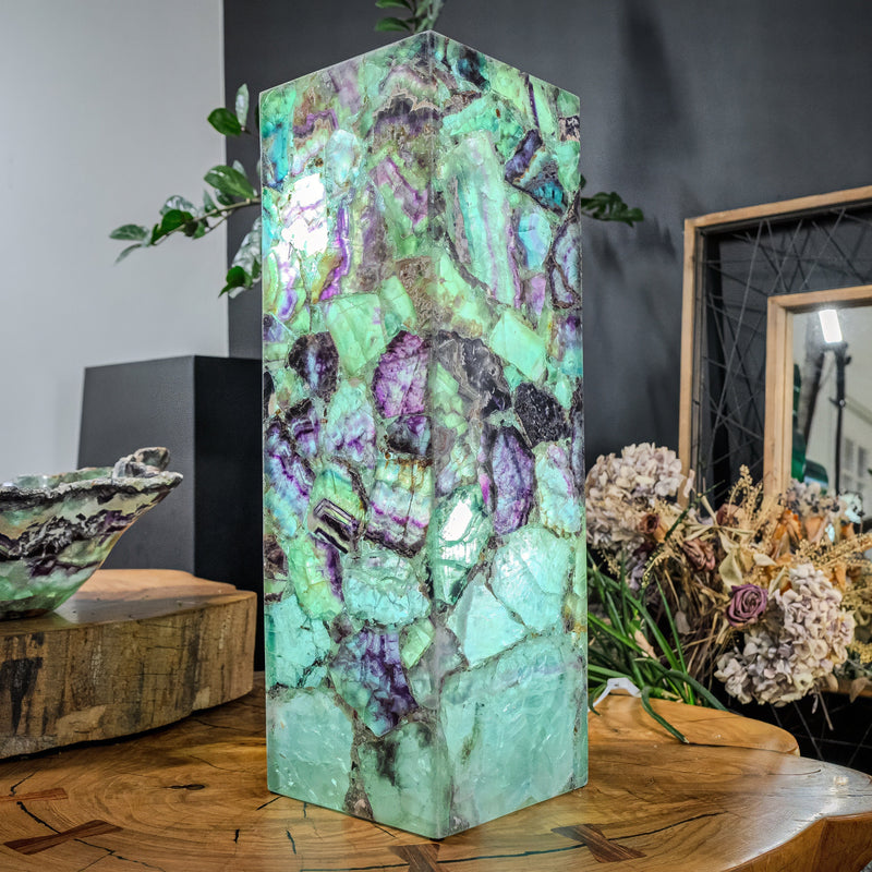 Fluorite Crystal Table Lamp (Medium Size) #3, photo 8 of 15