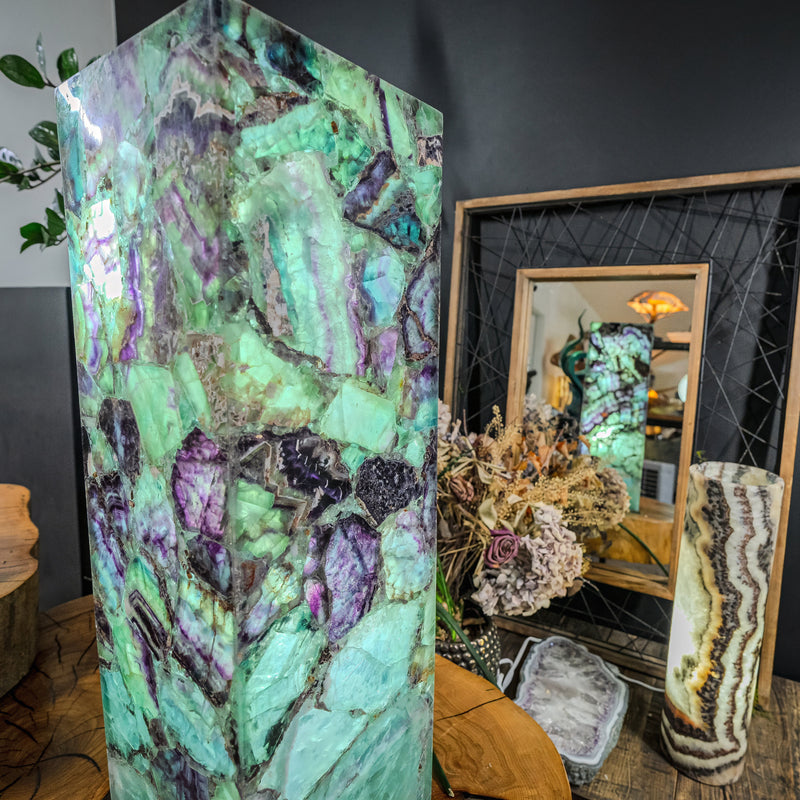Fluorite Crystal Table Lamp (Medium Size) #3, photo 5 of 15