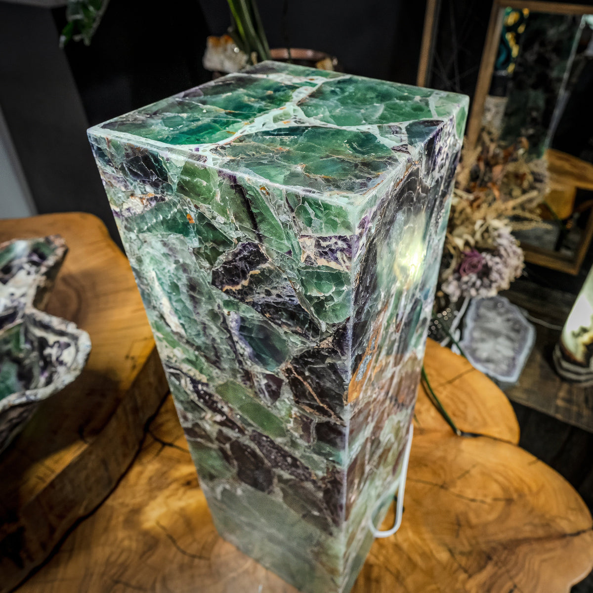 Fluorite Crystal Table Lamp (Medium Size) #3, photo 15 of 15