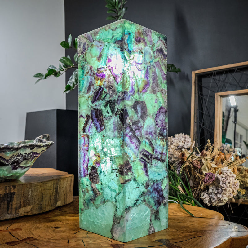 Fluorite Crystal Table Lamp (Medium Size) #3, photo 7 of 15