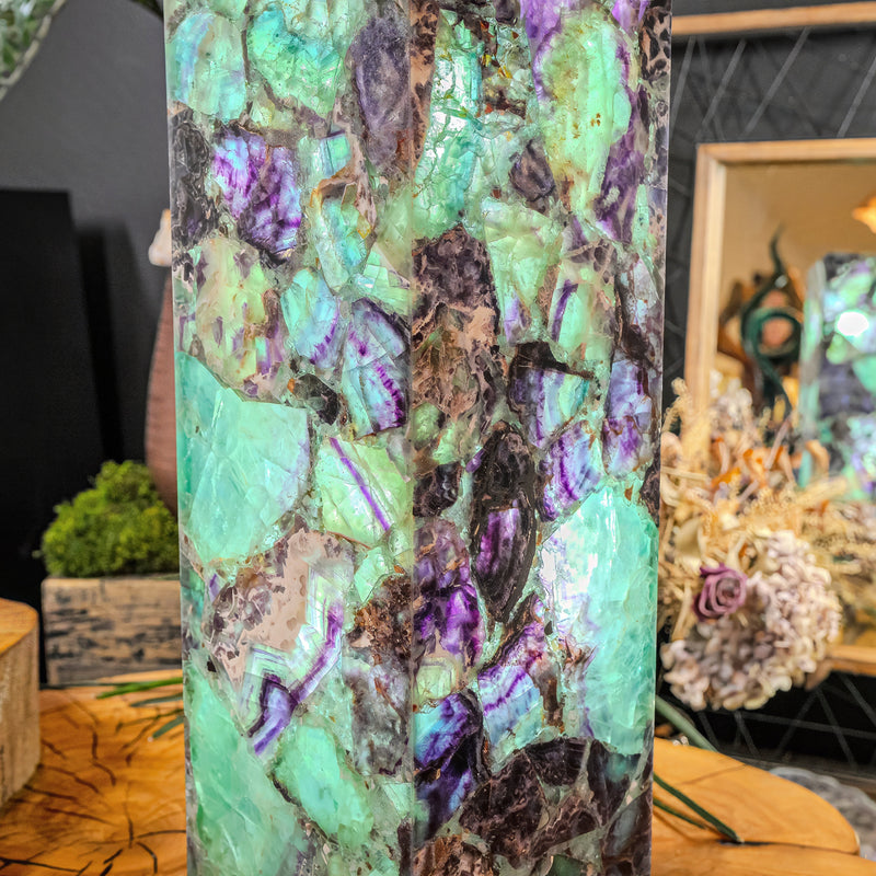 Fluorite Crystal Table Lamp (Medium Size) #4, photo 5 of 15