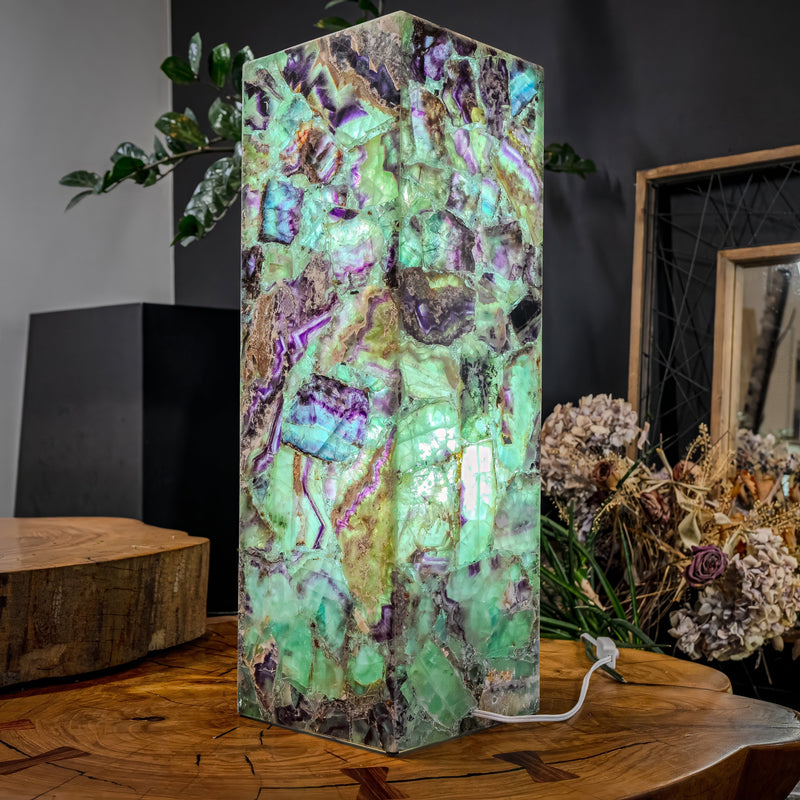 Fluorite Crystal Table Lamp (Medium Size) #5, photo 6 of 15