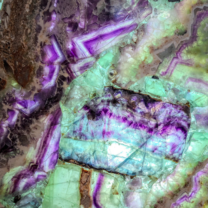 Fluorite Crystal Table Lamp (Medium Size) #5, photo 9 of 15