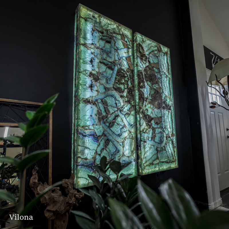 Fluorite Crystal Wall Panels #6 (Pair), photo 2 of 17
