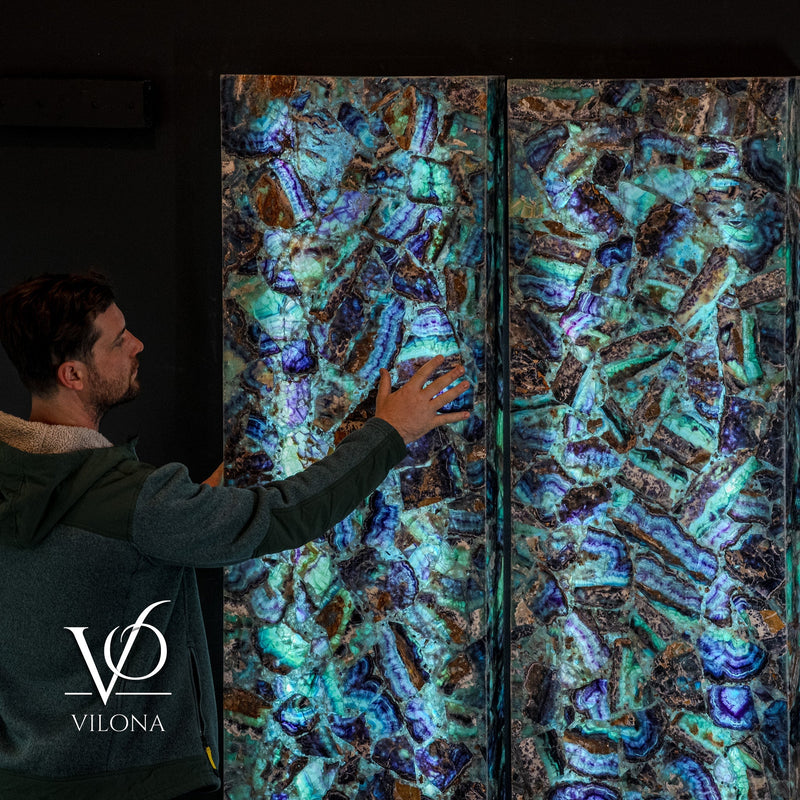 Fluorite Crystal Wall Panels (Set #9) Mosaic, photo 3 of 12