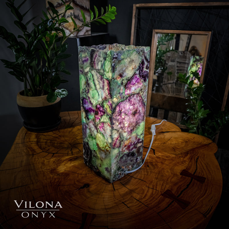Fluorite Lamp (Small Table Lamp #12), photo 3 of 5