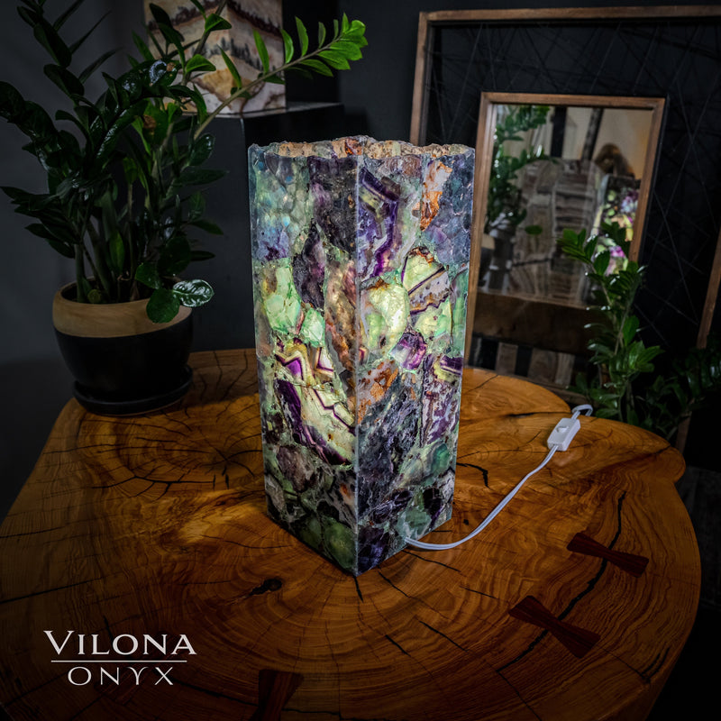 Fluorite Lamp (Small Table Lamp #15), photo 4 of 4