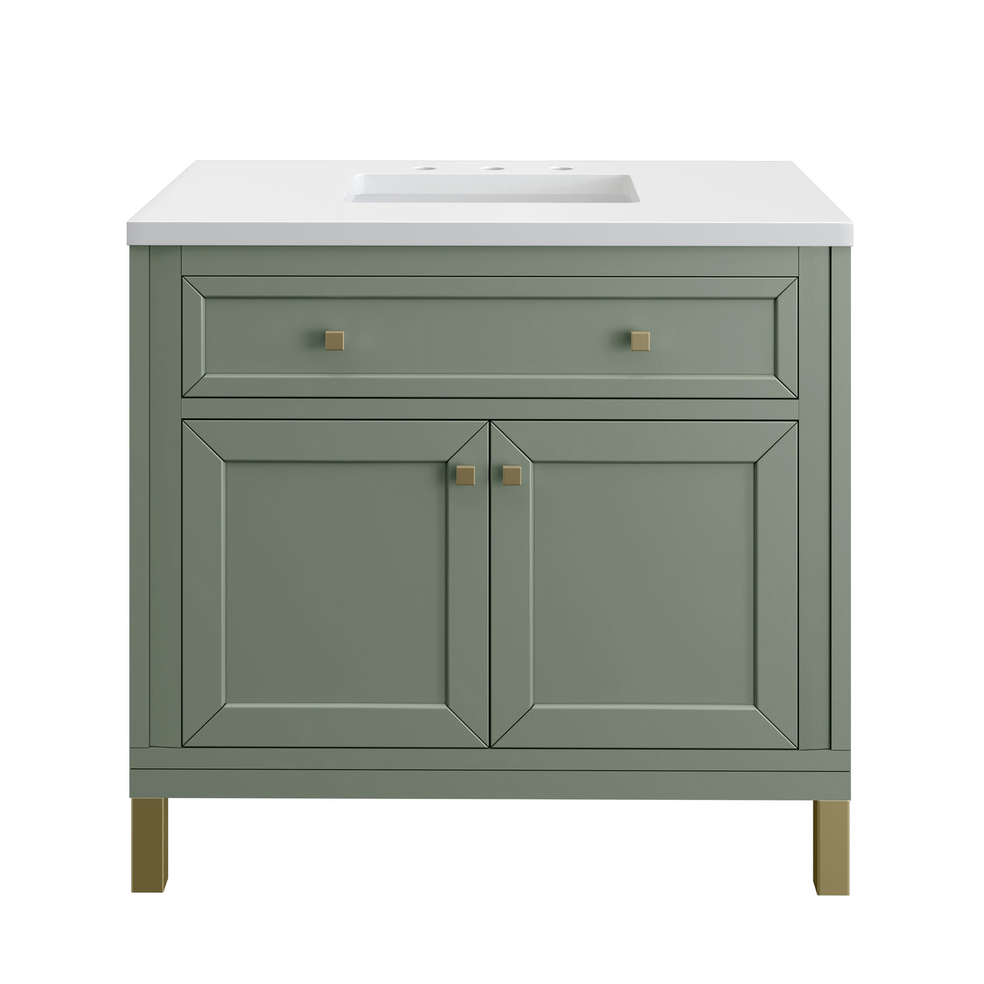 James Martin Chicago 36" Single Bathroom Vanity, Smokey Celadon, view 22